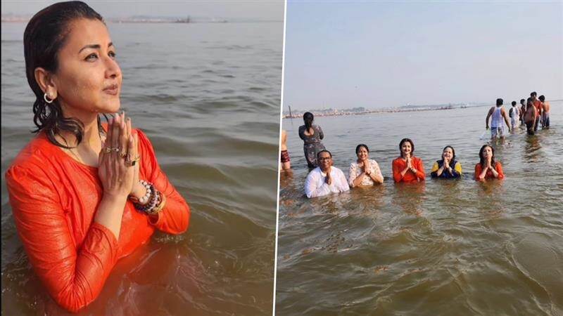 Rachna Banerjee Takes Holy Dip In Maha Kumbh: মহাকুম্ভে রচনা বন্দ্যোপাধ্যায়, গেরুয়া পোশাকে করলেন পূণ্যস্নান