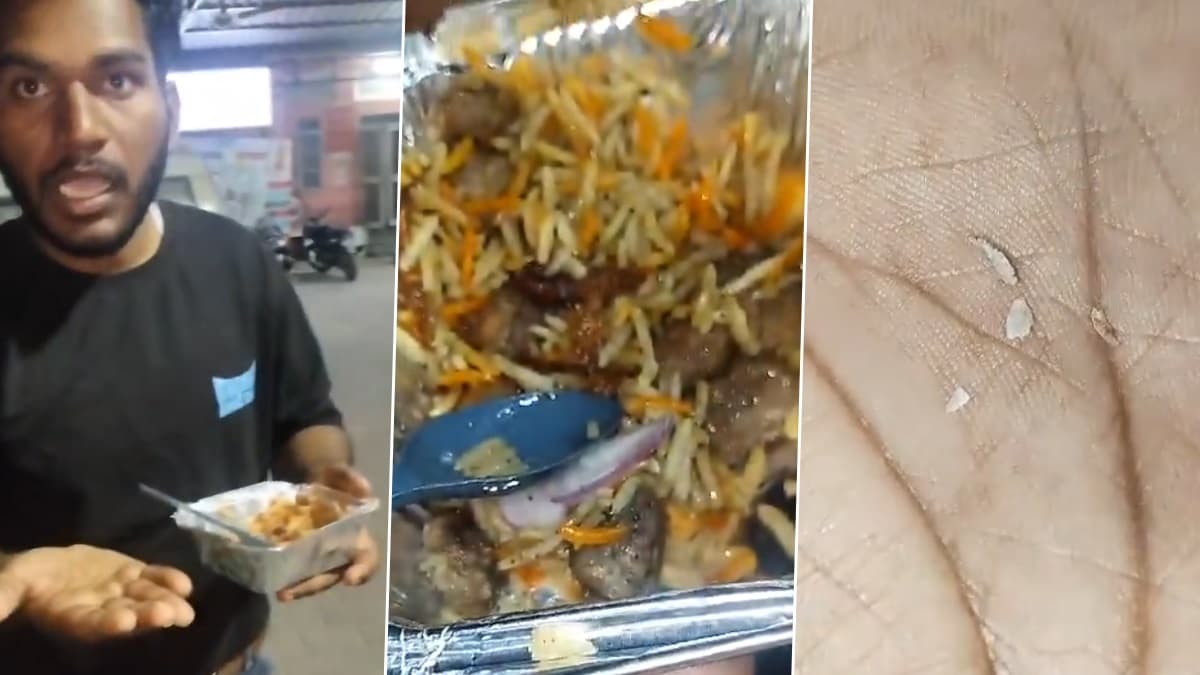 Man Finds Bone Pieces in Veg Biryani, Protest: ভেজ বিরিয়ানিতে মাংসের হাড় কেন? অভিযোগ তুলতেই প্রতিবাদ হিন্দুত্ববাদী সংগঠনের, দেখুন ভিডিয়ো