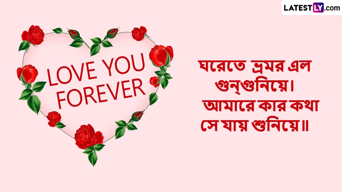 Happy Valentine's Day 2025 Wishes: প্রেমের মরসুমের শেষ দিন! ভ্যালেন্টাইনে মনের মানুষকে অনুভূতি জানান শুভেচ্ছা বার্তায়