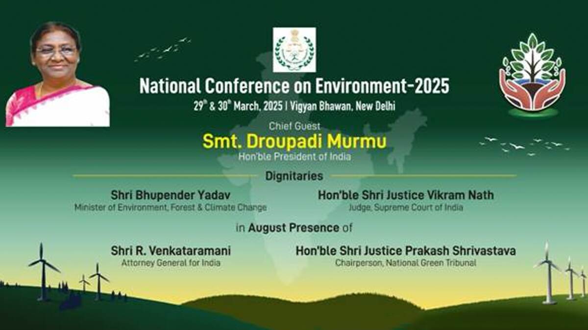 National Conference on Environment 2025: নতুন দিল্লিতে আজ জাতীয় পরিবেশ সম্মেলনের উদ্বোধন করবেন রাষ্ট্রপতি দ্রৌপদী মুর্মু