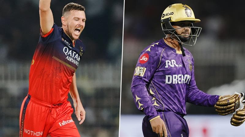 KKR vs RCB LIve Scorebard: ২৫ বলে হাফ সেঞ্চুরি রাহানের, অধিনায়কের সঙ্গে ১০০ রানের পার্টনারশিপ করে আউট নারিন