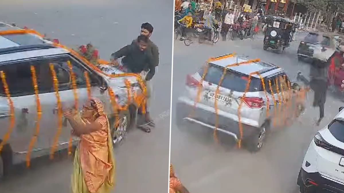 Shocking Accident Video: গাড়ির ধাক্কায় শূণ্যে উড়ে গেলেন ২ আরোহী, দেখুন ভয়াবহ ভিডিয়ো