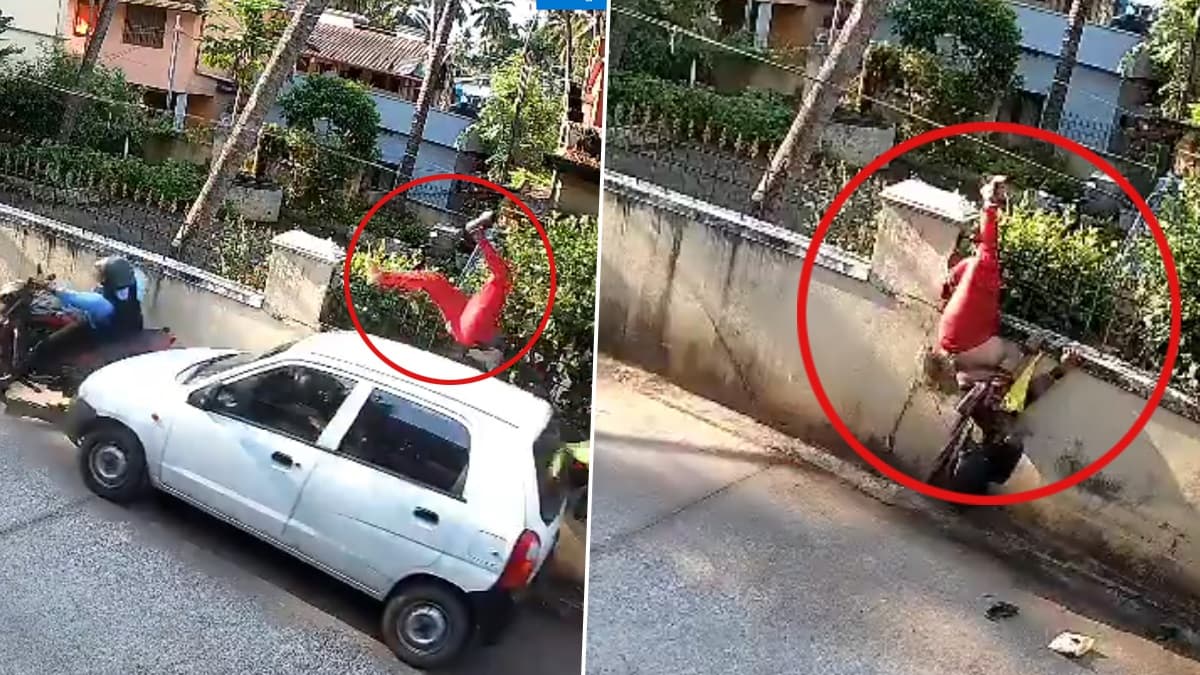 Accident Video: মোটরবাইকে ধাক্কা দিয়ে মহিলাকে উলটে ফেলে দিল গাড়ি, ভয়াবহ ভিডিয়ো ভাইরাল