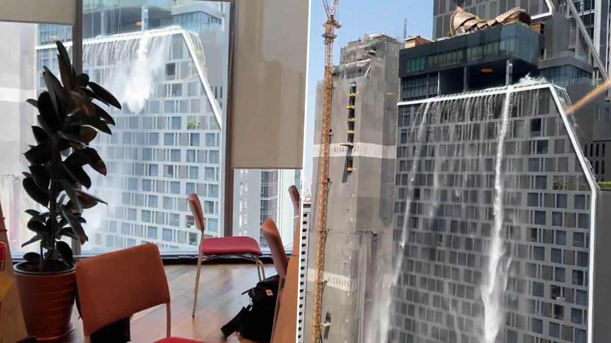 Strong Earthquake Hits Bangkok Video: অতি শক্তিশালী ভূমিকম্পে থরথর করে কেঁপে উঠল দেশ, বহুতলের সুইমিং পুলের জল ঝরনার মত প্রবল বেগে গড়িয়ে পড়ছে, দেখুন ভয় ধরানো ভিডিয়ো