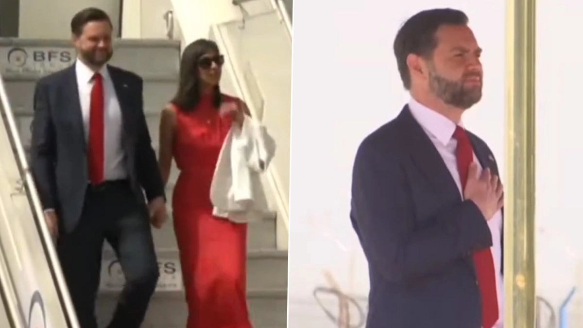 JD Vance Visit India: মার্কিন ভাইস প্রেসিডেন্ট জেডি ভ্যান্স ৪ দিনের ভারত সফরে দিল্লি পৌঁছলেন