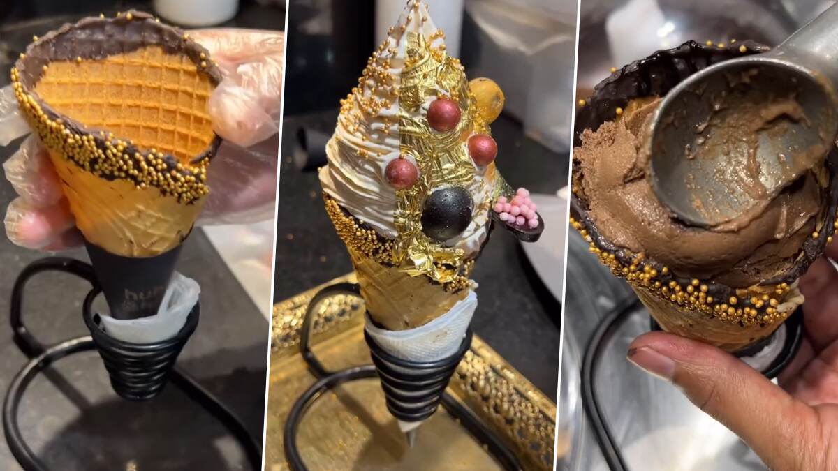 Gold-Plated Ice Cream: সোনার প্রলেপ দেওয়া আইসক্রিম ঝড় তুলেছে নেটপাড়ায়, কোথাও পাওয়া যাচ্ছে? দাম কত?