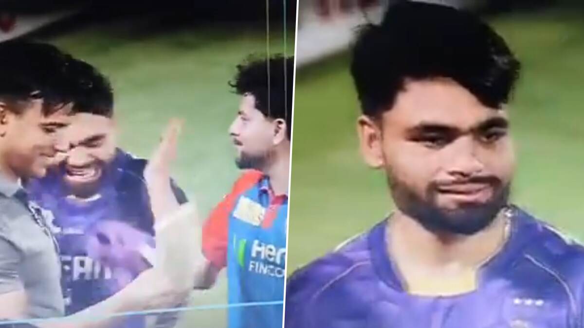 Rinku Singh, DC vs KKR: একবার নয় দুবার! ডিসি বনাম কেকেআরের ম্যাচ শেষে রিঙ্কু সিংকে চড় মারলেন কুলদীপ যাদব; দেখুন ভাইরাল ভিডিও