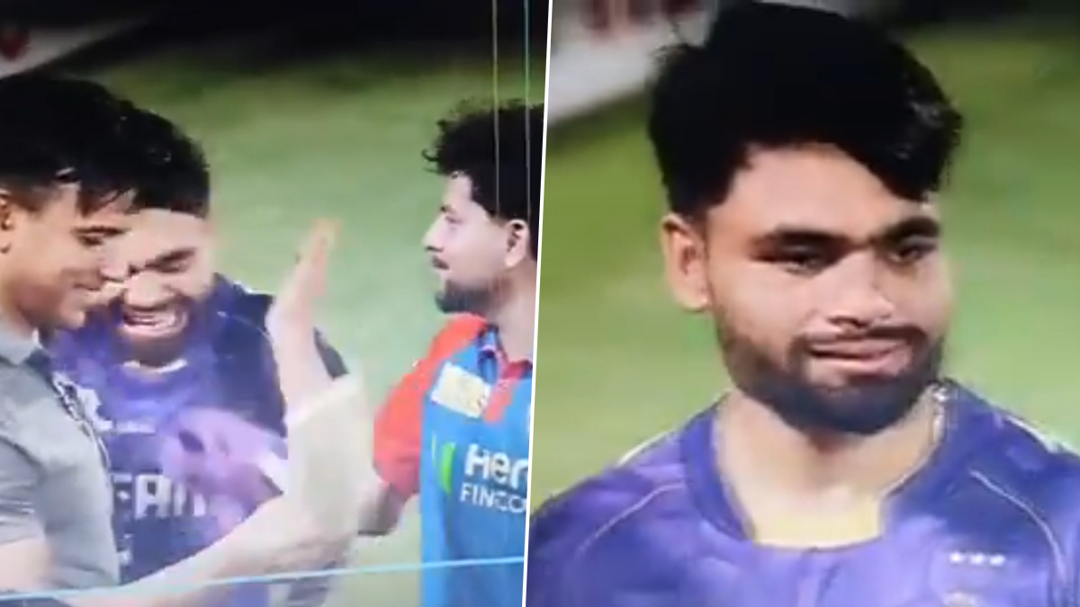 Rinku Singh, DC vs KKR: একবার নয় দুবার! ডিসি বনাম কেকেআরের ম্যাচ শেষে রিঙ্কু সিংকে চড় মারলেন কুলদীপ যাদব; দেখুন ভাইরাল ভিডিও