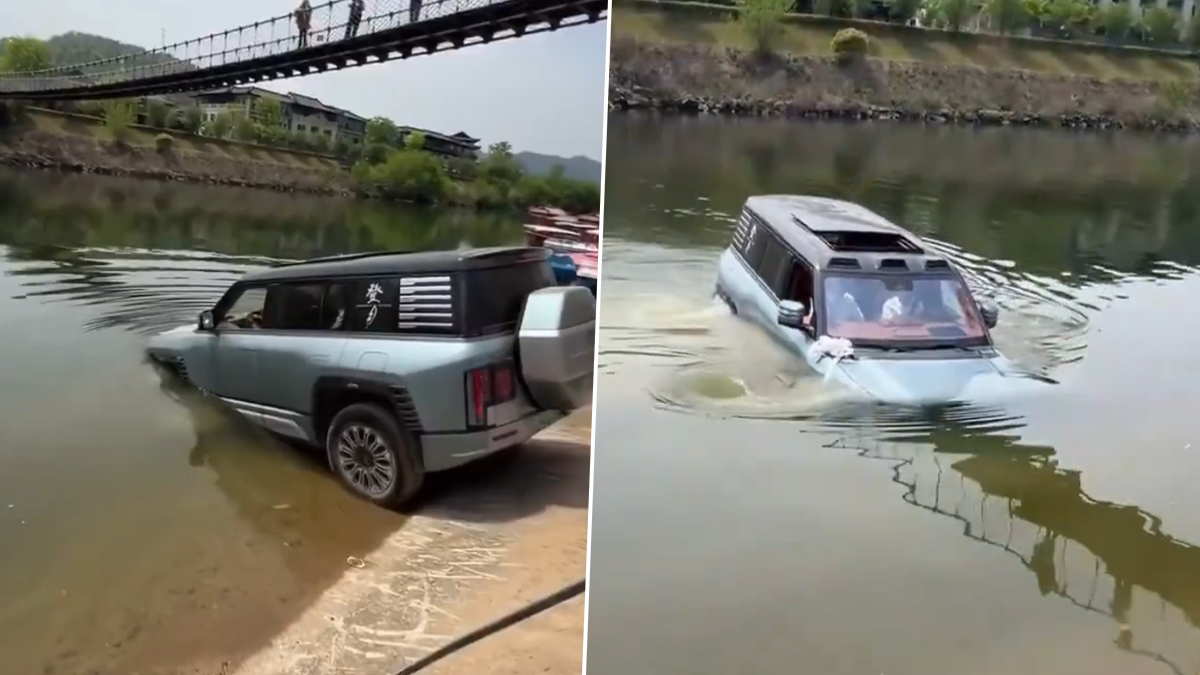 BYD Semi Submerged Car: রাস্তায় যেতে যেতে জলের ওপর দিয়ে অনায়াসে যেতে পারে চিনের এই গাড়ি, দেখুন ভিডিয়ো