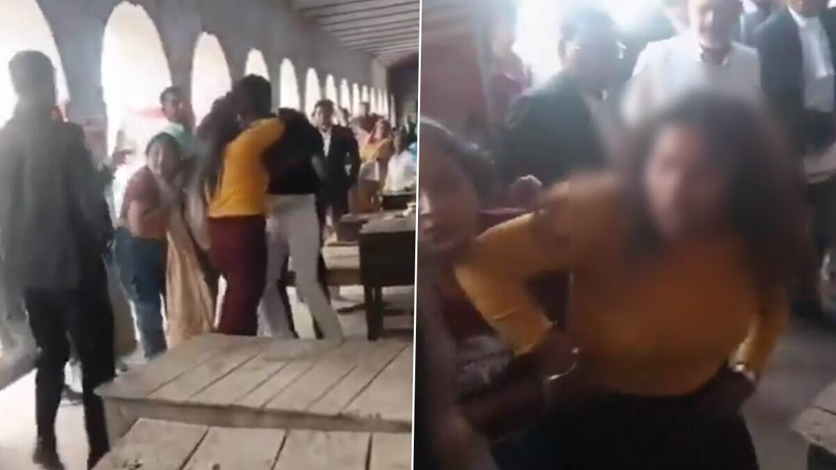 Woman Beats Lawyer in UP: আদালত চত্বরে আইনজীবীকে বেধড়ক পেটালেন দুই মহিলা, দেখন ভিডিয়ো