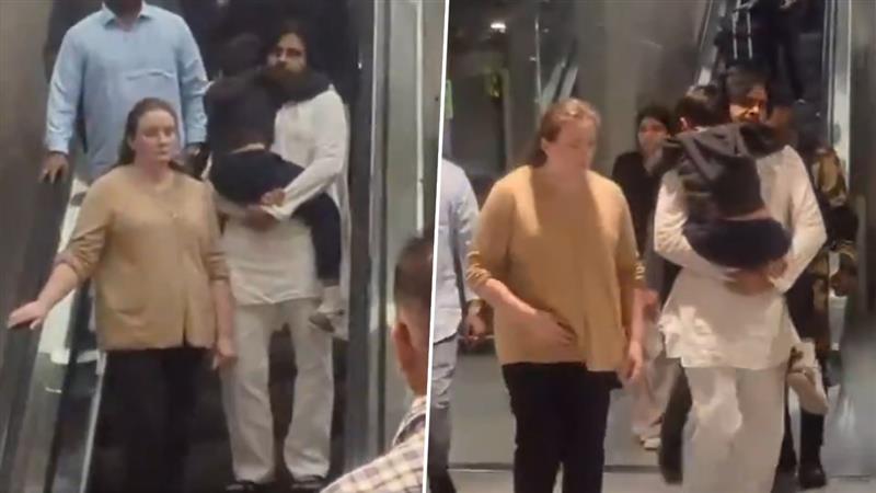 Pawan Kalyan: সিঙ্গাপুরের স্কুলে অগ্নিকাণ্ডের ঘটনার পর পরিবার নিয়ে হায়দরাবাদ ফিরলেন পবন কল্যাণ, বাবাকে জাপটে রয়েছে খুদে ছেলে, দেখুন