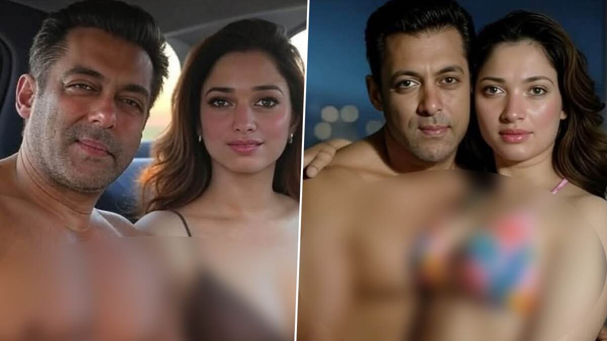 Salman Khan and Tamannaah Bhatia (Photo Credits: X)