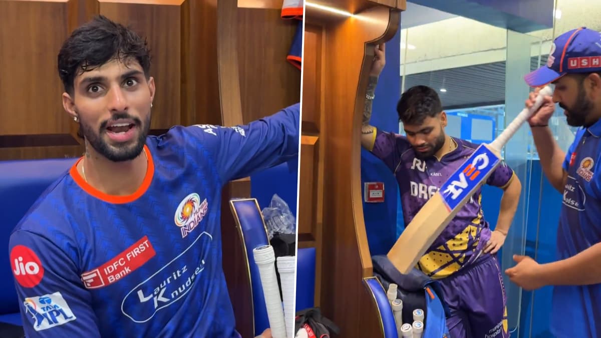 Rinku Singh Viral Video, IPL 2025: বিরাটের পর এবার রোহিত শর্মার থেকেও ব্যাট চাইলেন রিঙ্কু সিং, দেখুন ভাইরাল ভিডিও