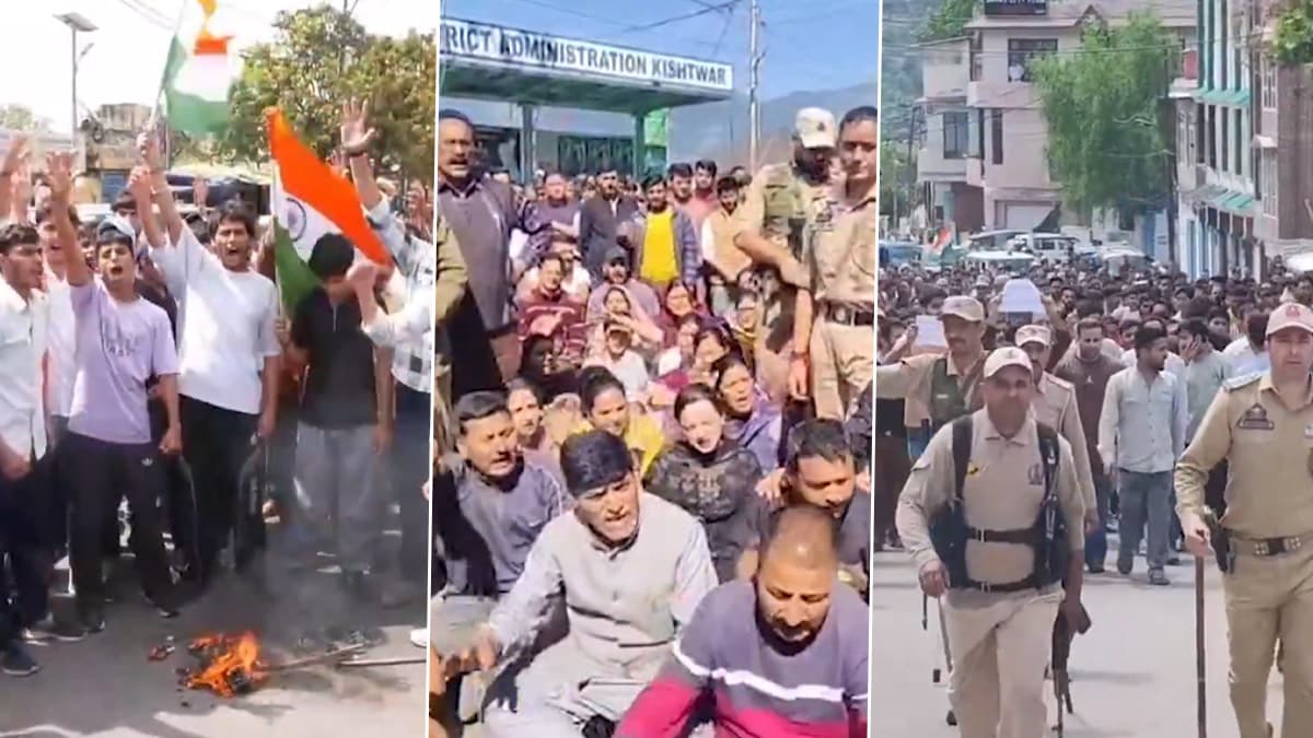 Pahalgam Terrorist Attack: পহেলগামে জঙ্গি হামলার প্রতিবাদে জম্মু-কাশ্মীরের বিভিন্ন এলাকায় প্রতিবাদ মিছিল, দেখুন ভিডিয়ো