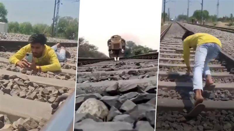 Uttar Pradesh Viral Reel: রিলের জ্বরে কাবু নেটপাড়া, চলন্ত ট্রেনের সামনে রেললাইনের উপর শুয়ে ভিডিয়ো, গ্রেফতার