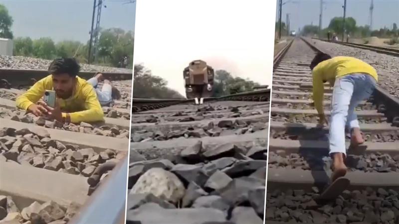 Uttar Pradesh Viral Reel: রিলের জ্বরে কাবু নেটপাড়া, চলন্ত ট্রেনের সামনে রেললাইনের উপর শুয়ে ভিডিয়ো, গ্রেফতার