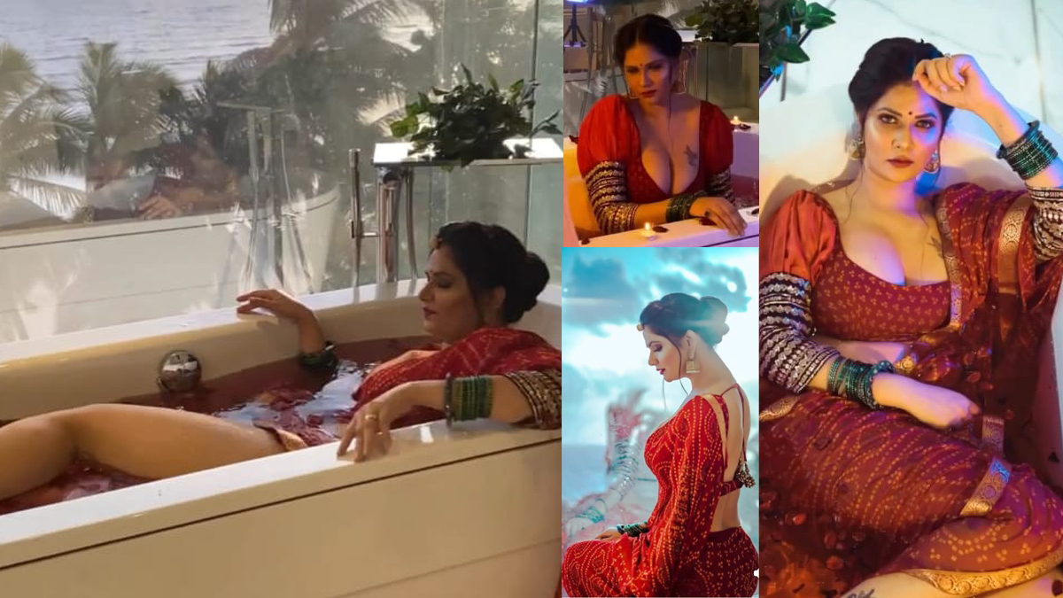 Aabha Paul looks bold in the bathtub: উন্মুক্ত বক্ষ‌। বাথটাবে সাহসী লুকে অভিনেত্রী আভা পল, আকর্ষণ করছে নেটিজেনদের