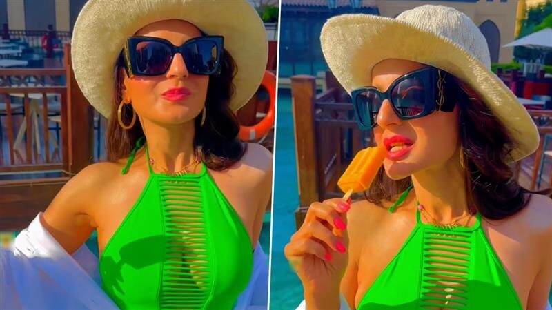 Ameesha Patel Video: সবুজ মনোকিনিতে উন্মুক্ত বক্ষ, আমিশার সাঁতারের পোশাক পরা ভিডিয়ো ভাইরাল, দেখুন