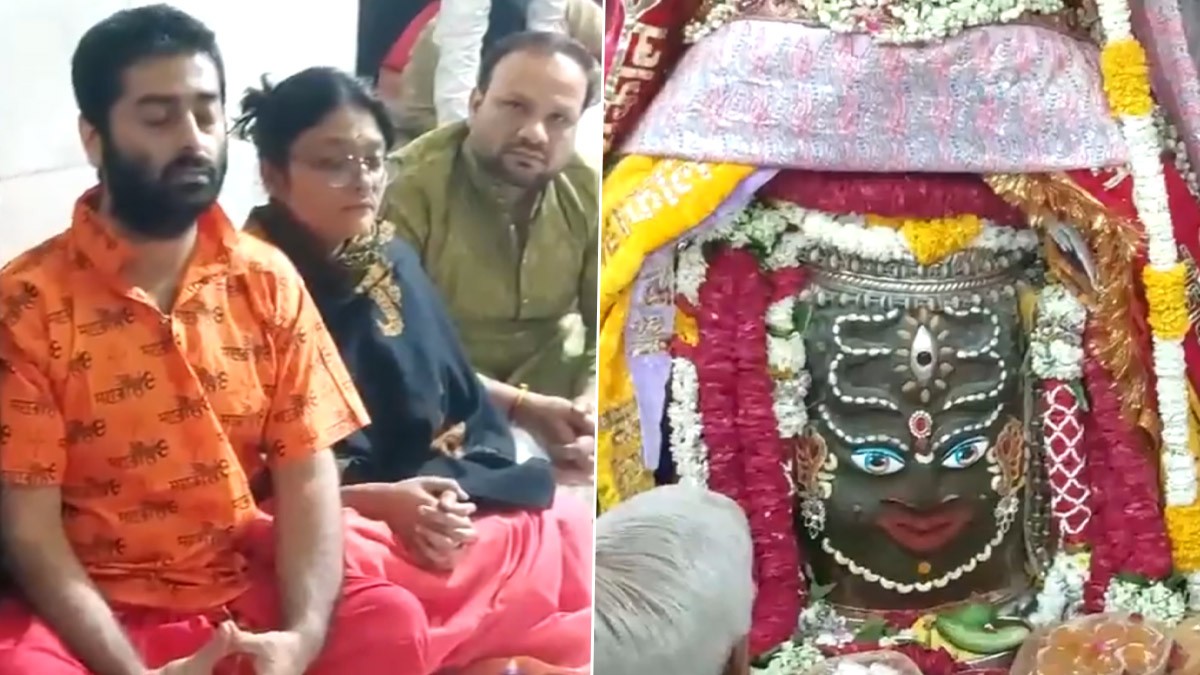 Arijit Singh at Ujjain: সস্ত্রীক মহাদেবের দরবারে অরিজিৎ সিং, প্রথা মেনে দিলেন পুজো, দেখুন ভিডিয়ো