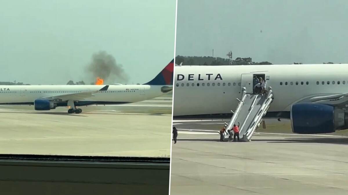 Flight Fire Video: হঠাৎ বিমানে আগুন, দাউ দাউ করে আগুনের মাঝে চিৎকার যাত্রীদের, দেখুন