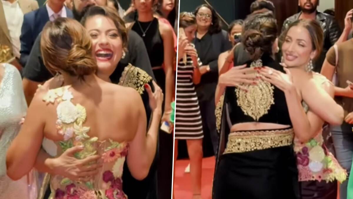 Malaika Arora-Kajol Video: ক্যামেরার তোয়াক্কা না করে কাজলকে জড়িয়ে ধরলেন মালাইকা, দেখুন ভাইরাল ভিডিয়ো
