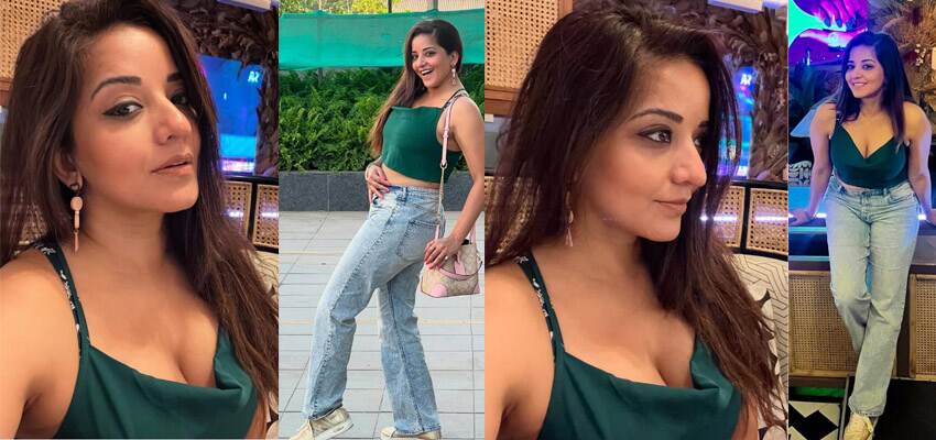 Monalisa hot look: উঁকি দিচ্ছে বক্ষযুগল। হট মোনালিসার পোস্টে ঝড়
