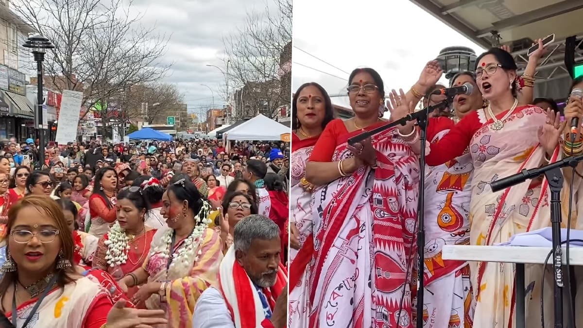 Pohela Boishakh: নববর্ষে মেতে উঠলেন প্রবাসী বাঙালিরা, নাচে-গানে উদযাপন বাংলা সংস্কৃতির দেখুন