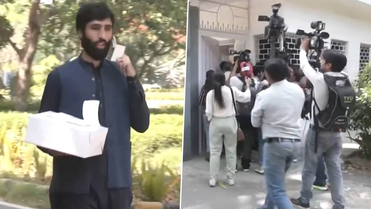 After Pahalgam Attack, Pakistan HC Celebrates With Cake? পহেলগাম হামলার পর পাকিস্তান হাইকমিশনে কেক নিয়ে প্রবেশ এক ব্যক্তির, দেখুন ভাইরাল ভিডিয়ো