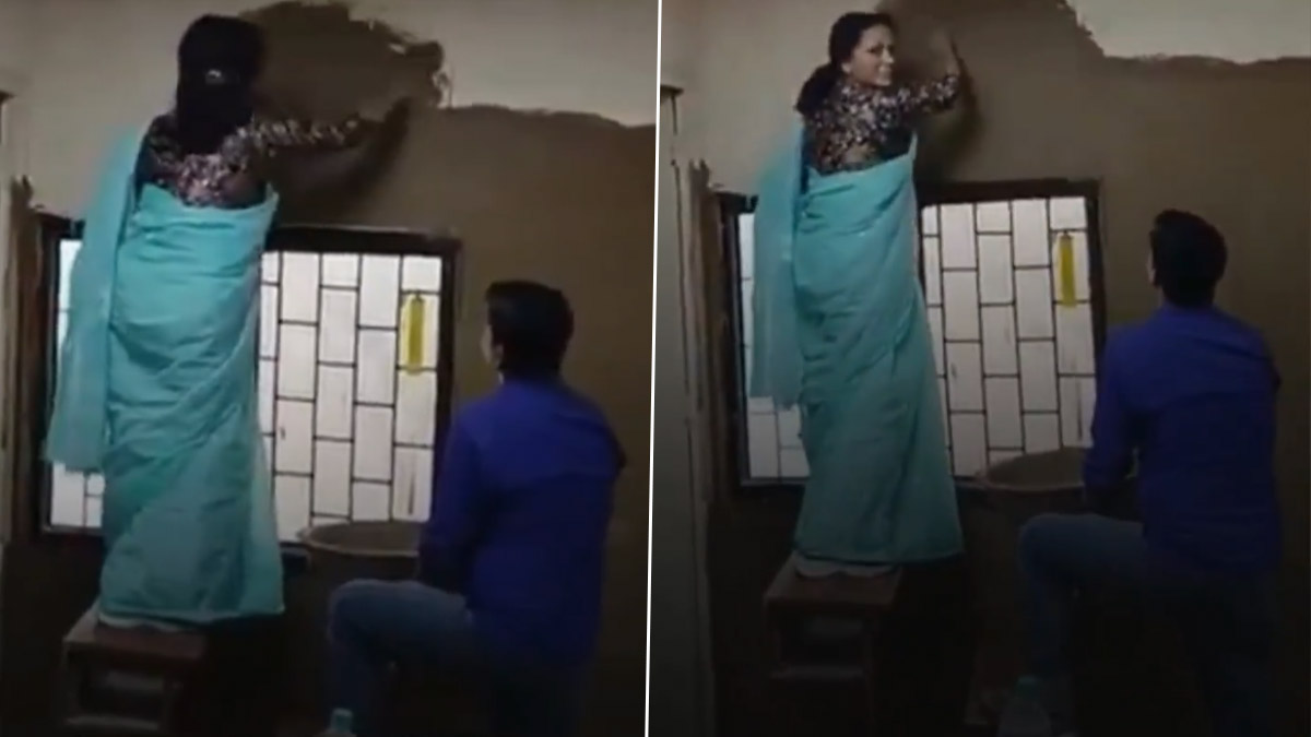 Delhi College Viral Video: গরমের হাত থেকে বাঁচতে ক্লাসরুমের দেওয়ালে গোবর লেপছেন অধ্যক্ষা, ভিডিয়ো ভাইরাল হতেই সমালোচনার ঝড়