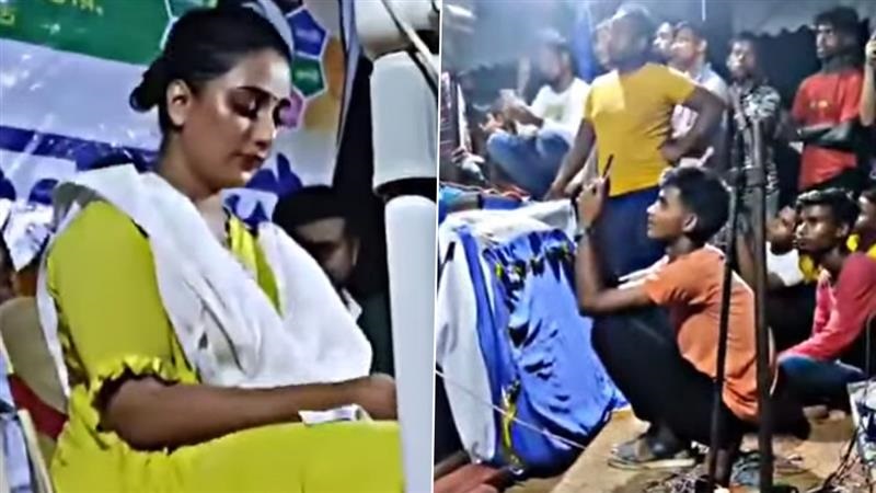 Viral Video Of Sayantika Banerjee: তৃণমূল বিধায়ক, অভিনেত্রী সায়ন্তিকা বন্দ্যোপাধ্যায়ের দিক থেকে চোখ ফেরাতে পারছেন না যুবক, মঞ্চের নীচে বসেই রইলেন হাঁ করে দেখুন