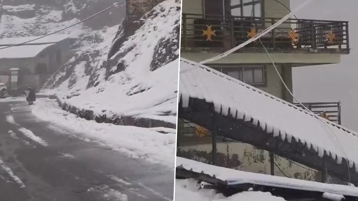 Sikkim Receives Snowfall Video: যাবেন নাকি সিকিমে এখন? বরফে ঢেকে গেল নাথুলা-সহ পূর্ব সিকিম, দেখুন