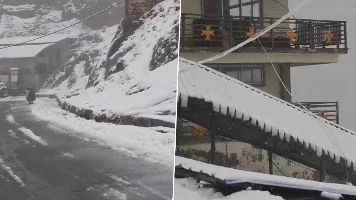 Sikkim Receives Snowfall Video: যাবেন নাকি সিকিমে এখন? বরফে ঢেকে গেল নাথুলা-সহ পূর্ব সিকিম, দেখুন