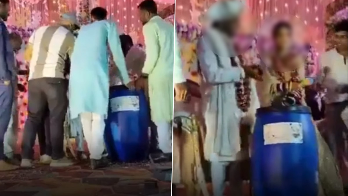 Viral Blue Drum: নবদম্পতিতে 'নীল ড্রাম' উপহার, ভিডিয়ো ভাইরাল হতেই ক্ষুব্ধ নেটপাড়া
