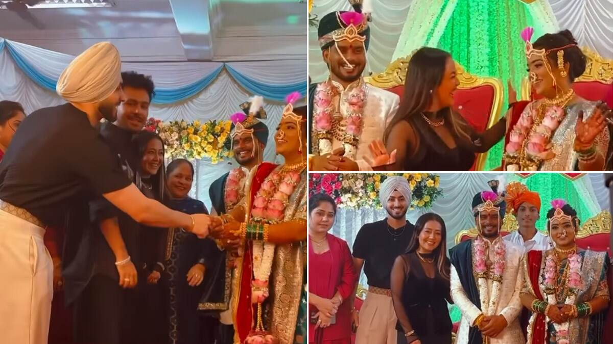 Neha Kakkar: গাড়ি চালকের বিয়েতে স্বামীর সঙ্গে নেহা কক্কর, গায়িকার পা ছুঁয়ে প্রণাম কনের, তারকা অতিথিদের উষ্ণ অভ্যর্থনা, দেখুন