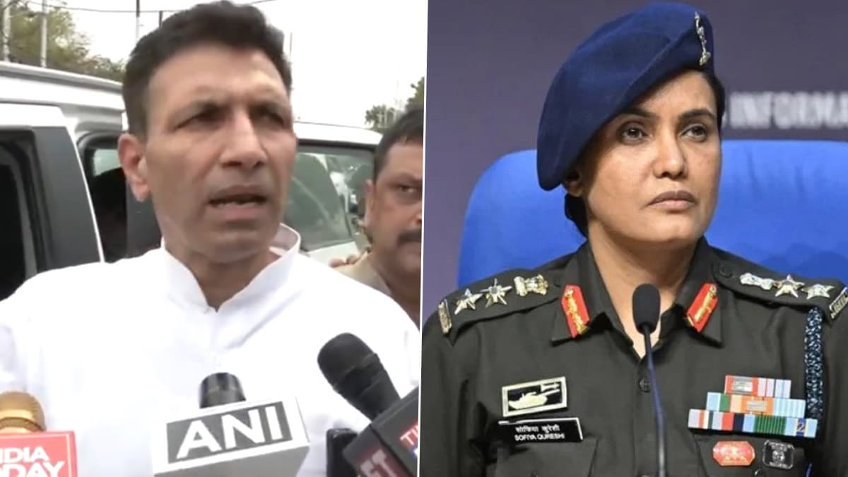 Colonel Sofiya Qureshi: সোফিয়া কুরেশির ধর্মীয় পরিচয় নিয়ে বিজপি নেতার বিতর্কিত মন্তব্যে দেশজুড়ে নিন্দার ঝড়, শাহের বিরুদ্ধে অভিযোগ দায়ের কংগ্রেস নেতার