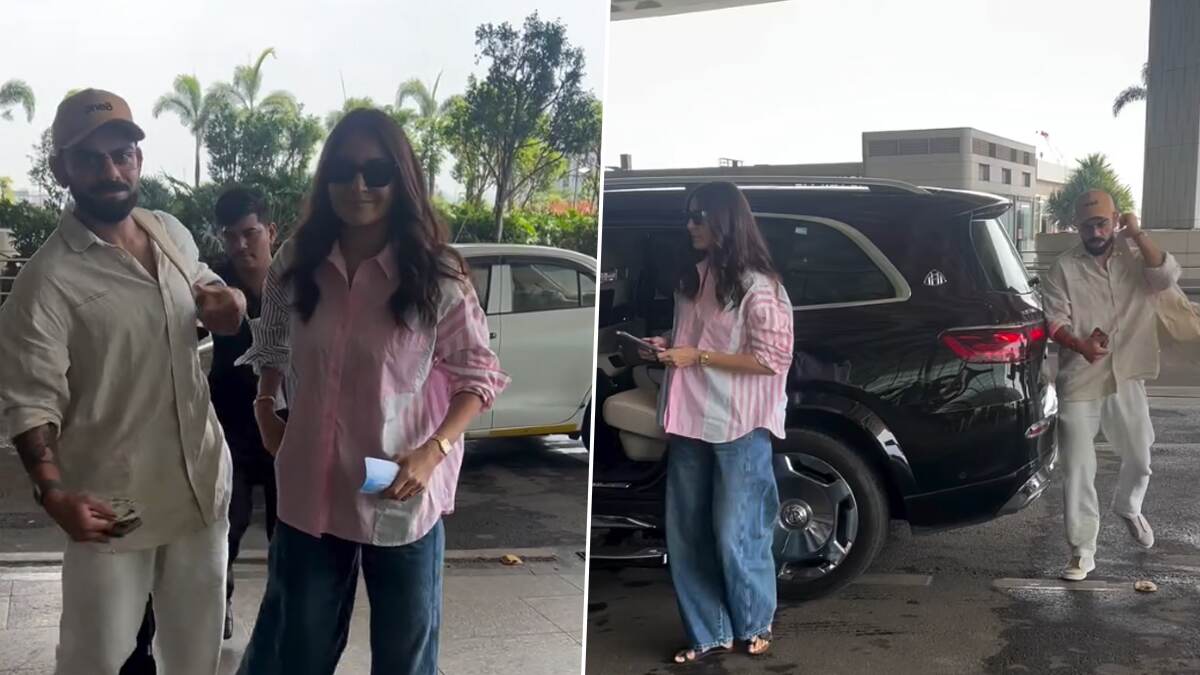 Virat and Anushka at Mumbai Airport: অবসর ঘোষণা করেই স্ত্রী অনুষ্কাকে নিয়ে শহর ছাড়লেন বিরাট, কোথায় চললেন বিরুষ্কা?