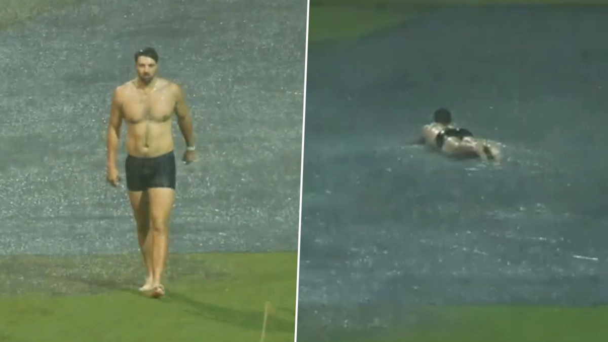 Tim David, Cricket Viral Video: বৃষ্টিতে ভিজে বেঙ্গালুরুর মাঠে জামাকাপড় খুলে স্নান করলেন টিম ডেভিড, দেখুন ভাইরাল ভিডিও