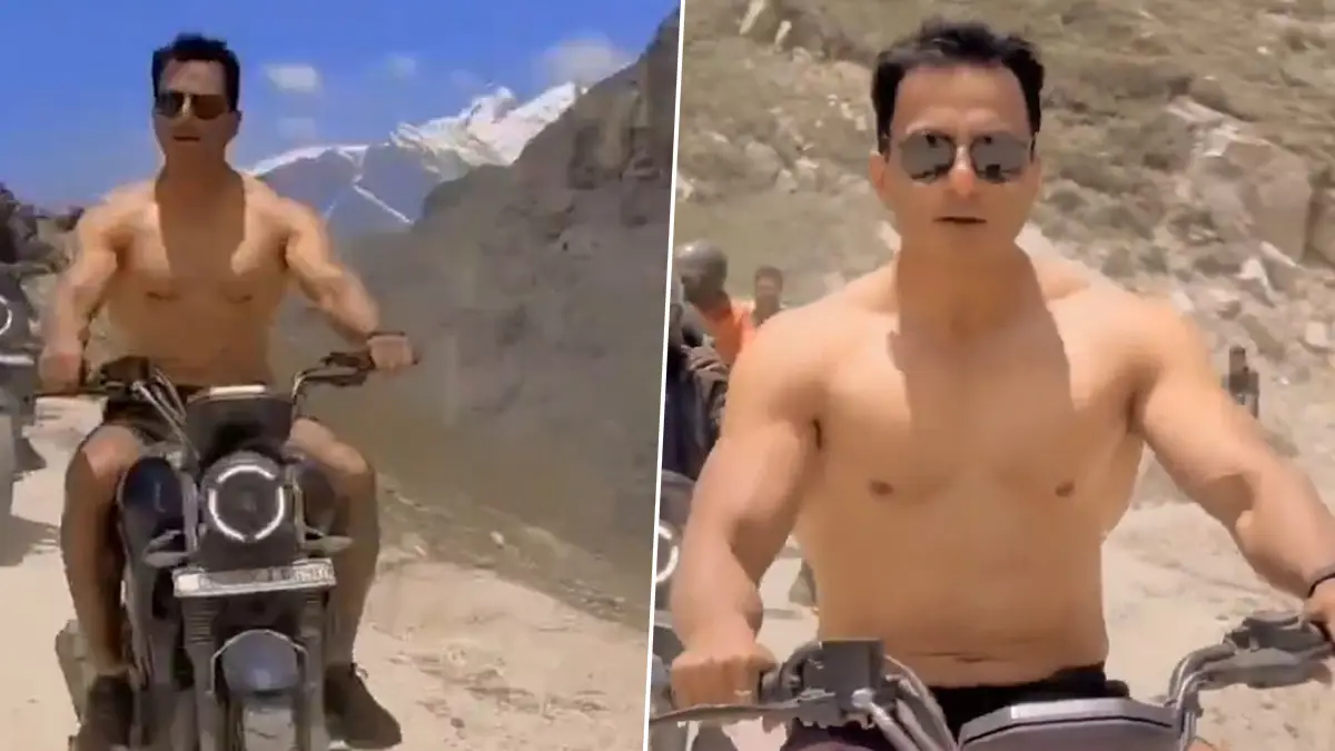 Shirtless Sonu Sood Rides Bike on Spiti Valley: অর্ধনগ্ন হয়ে পাহাড়ি উপত্যকায় বাইক চালাচ্ছেন সনু, ভাইরাল ভিডিও ঘিরে পুলিশি তদন্তের আর্জি