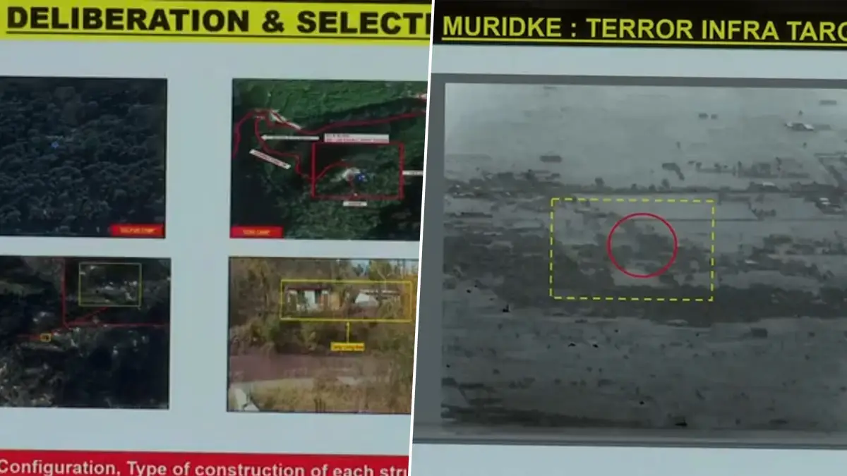 Pakistan Terror Camp Missile Impact Video: সোমে ভারত-পাকিস্তান বৈঠক, তার আগে 'অপারেশন সিঁদুর'এ ধ্বংস হওয়া পাক জঙ্গি ঘাঁটির ছবি তুলে ধরলেন এয়ার মার্শাল এ কে ভারতী