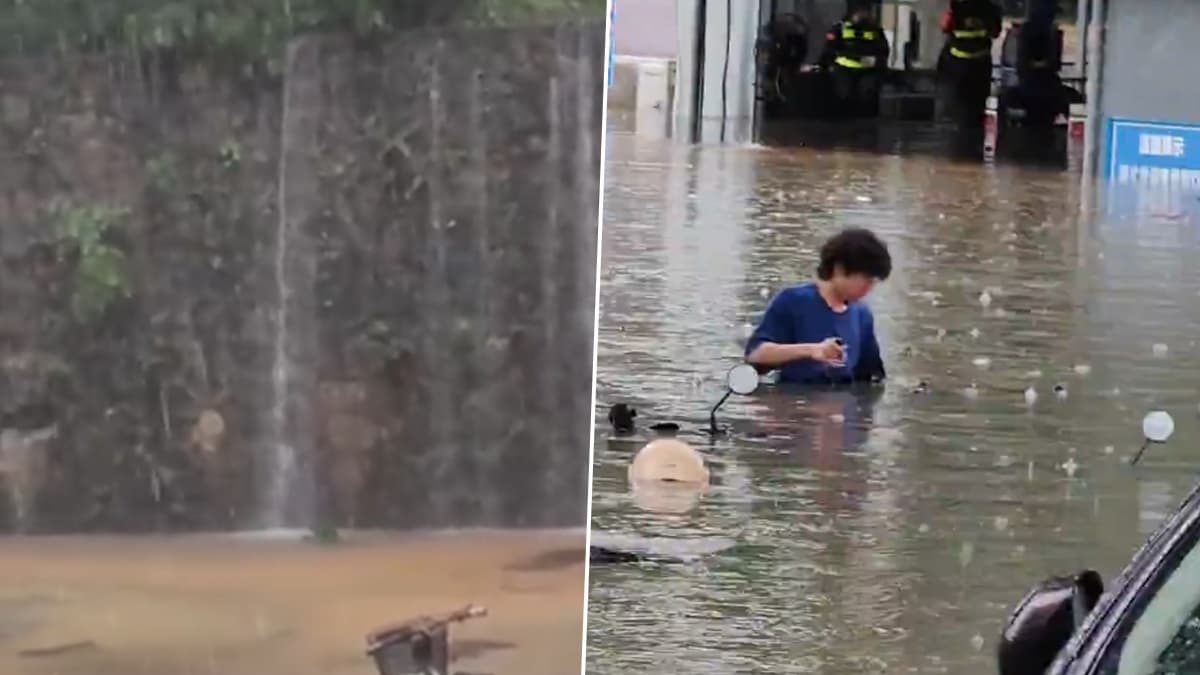 Viral Video: ঝরনার মত জল ঝরে পড়ছে সিঁড়ি দিয়ে, জলে ভাসছে গোটা বিশ্ববিদ্যালয়, দেখুন ভাইরাল ভিডিয়ো
