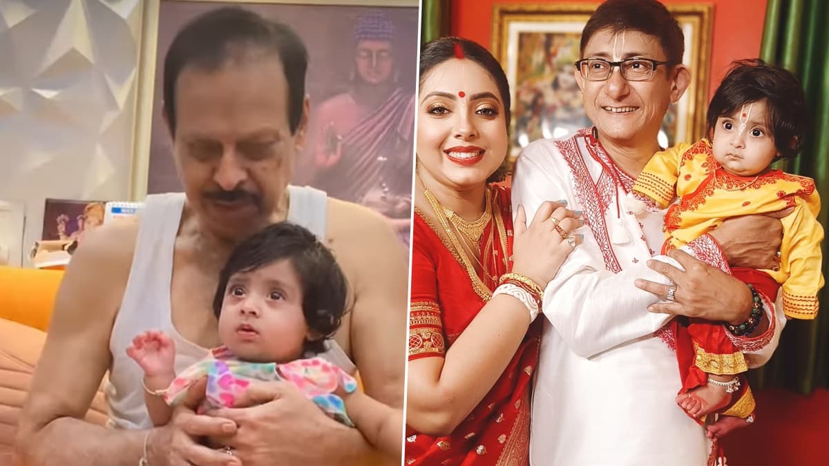 Sreemoyee Chattoraj Mullick-Kanchan Mullick: অন্নপ্রাশনের পর কালীঘাটের ভোগে মাছ মুখে দিল কাঞ্চন-শ্রীময়ী কন্যা কৃষভি, দেখুন ভিডিয়ো