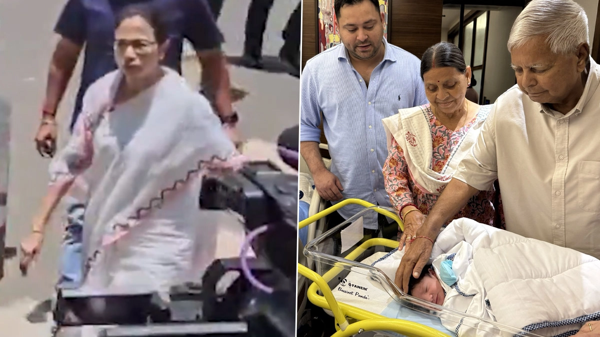 Tejaswi Yadav's Newborn: 'বাচ্চা খুব সুন্দর দেখতে হয়েছে'  লালুর নাতিকে দেখতে হাসপাতালে মমতা