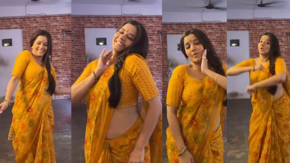 Jhuma Boudi in Saree: হলুদ  শাড়িতে হট ঝুমা বৌদি। মন মাতালেন সকলের