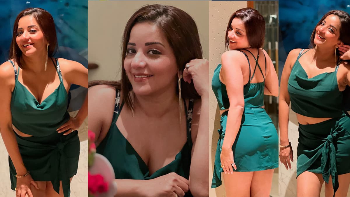 Hot Monalisa pic: উঁকি দিচ্ছে বক্ষ। হট পোশাকে মোনালিসা। নজর ফেরাতে পারছে না নেটিজেনরা