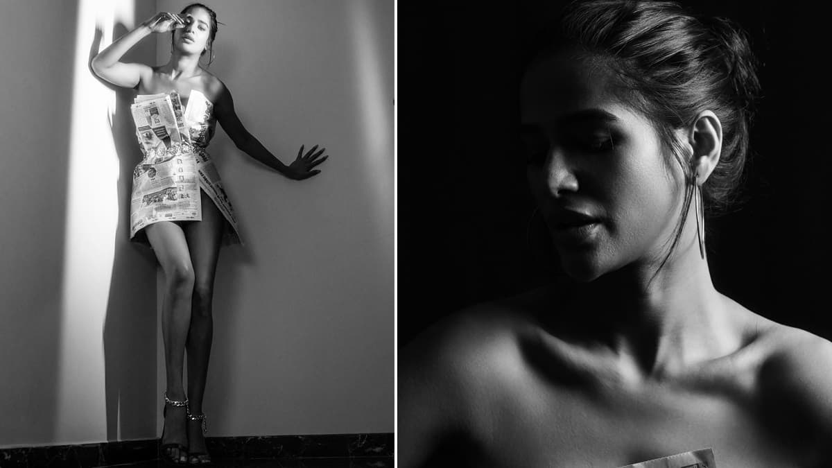 Poonam Pandey: 'আমায় পড়তে চাও?', শরীরে খবরের কাগজ জড়িয়ে প্রশ্ন 'সেক্সি' পুনমের