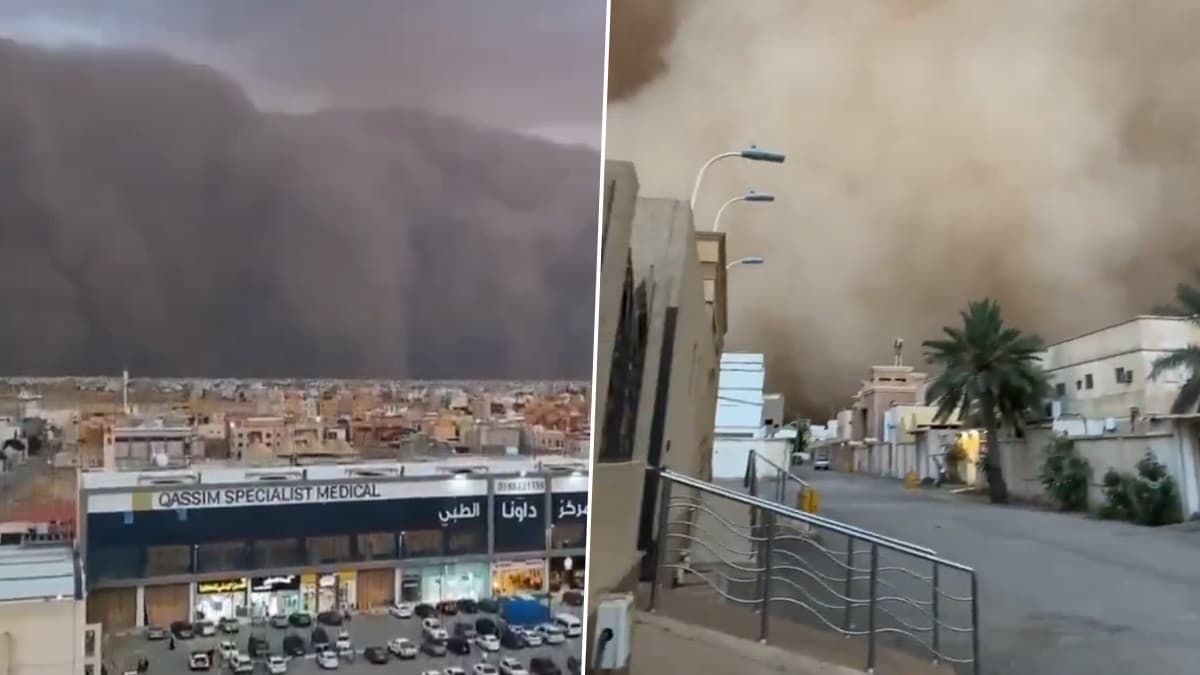 Sand Storm In Saudi Arabia: আবহাওয়ার বড় পরিবর্তন, দৈত্যাকৃতির ধুলোর ঝড়ে ঢেকে গেল সৌদি আরব, দম আটকে ঘর বন্দি মানুষ, ভাইরাল ভিডিয়ো