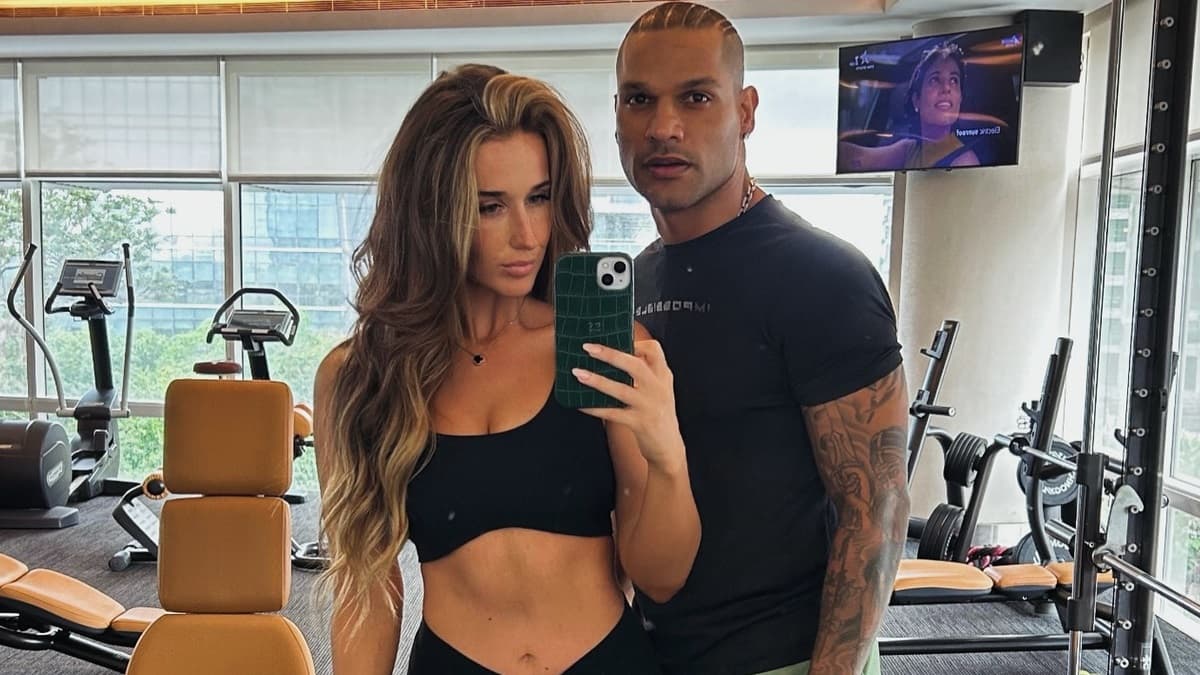 Shikhar Dhawan-Sophie Shine: জিমে যেন আগুন জ্বলছে, বান্ধবী সোফির সঙ্গে ধাওয়ান