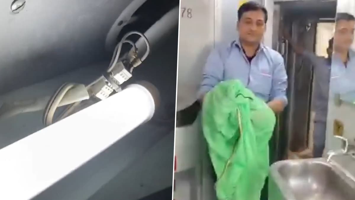 Snake Recovered In Rajdhani Express Video: রাজধানী এক্সপ্রেসে সাপ, শৌচাগারে যেতেই চোখ কপালে উঠল যাত্রীদের, তারপর দেখুন কী হল
