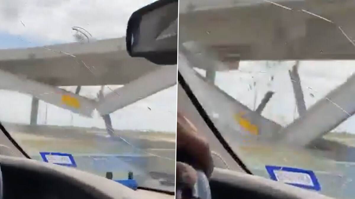 Texas Bridge Collapses Video: গাড়ির চালকের চোখের সামনে ভেঙে পড়ল বড় ব্রিজ, দেখুন  ভিডিয়ো
