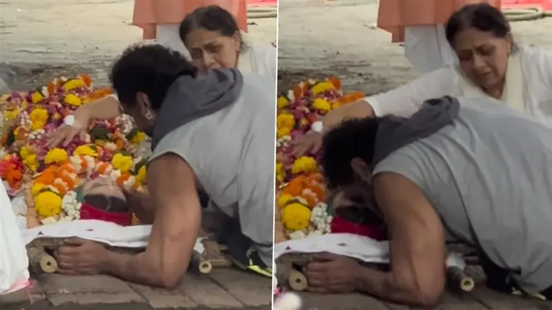 Shefali Jariwala Last Rites: শেষ চুম্বন, শ্মশানঘাটে শায়িত শেফালির নিথর দেহে পরম যত্নে আদর করলেন স্বামী পরাগ, চোখে জল আনা ভিডিও